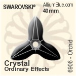 Swarovski Orchid Pendant (6906) 20mm - Colour (Uncoated)