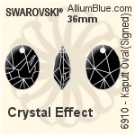 Swarovski Kaputt Oval (Signed) Pendant (6910) 26mm - Crystal Effect