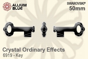 施华洛世奇 Key 吊坠 (6919) 50mm - 白色（半涂层）