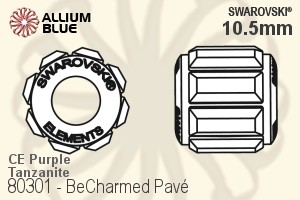 Swarovski BeCharmed Pavé (80301) 10.5mm - CE Purple / Tanzanite