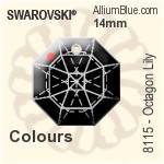 Swarovski STRASS Octagon Lily (8115) 14mm - Crystal Effect