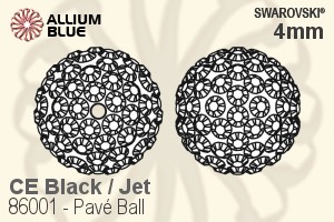 Swarovski Pavé Ball (86001) 4mm - CE Black / Jet