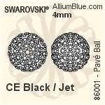 Swarovski Pavé Ball (86001) 4mm - CE Gold / Jonquil