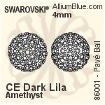 Swarovski Pavé Ball (86001) 4mm - CE Pearl Silk / Crystal Golden Shadow