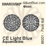 Swarovski Pavé Ball (86001) 4mm - CE Dark Lila / Amethyst