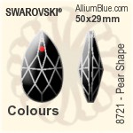Swarovski STRASS Pear Shape (8721) 89x52mm - Crystal Effect