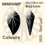 スワロフスキー STRASS New Leaf (8806) 40x21mm - カラー