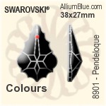 スワロフスキー STRASS Pendeloque (8901) 38x27mm - カラー