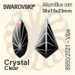 Swarovski STRASS Vibe (8950/2021) 89x35x50mm - Clear Crystal