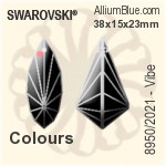Swarovski STRASS Vibe (8950/2021) 38x15x23mm - Jet