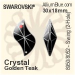 Swarovski STRASS Swing / 2-hole (8950/8052) 30x18mm - Clear Crystal