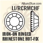 PM2009HF - Ringed Round Rose Hot-Fix