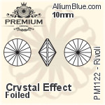 PREMIUM Round Chaton (PM1000) SS27 - Color With Foiling