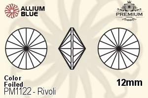 PREMIUM CRYSTAL Rivoli 12mm Sapphire F