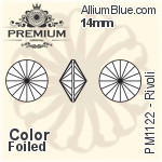 PREMIUM Rivoli (PM1122) 14mm - Color With Foiling