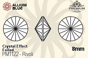 PREMIUM CRYSTAL Rivoli 8mm Crystal Aurore Boreale F