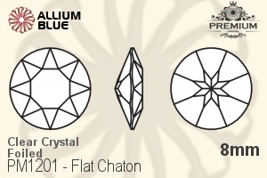 PREMIUM CRYSTAL Flat Chaton 8mm Crystal F