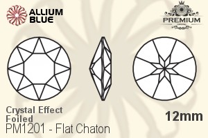 PREMIUM CRYSTAL Flat Chaton 12mm Crystal Volcano F