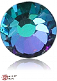 PREMIUM CRYSTAL Round Rose Flat Back SS16 Crystal Iridescent Emerald F