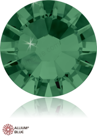 PREMIUM CRYSTAL Round Rose Flat Back SS4 Emerald F