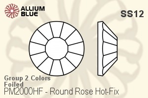 Premium Crystal Iron-On Rhinestone Hot-Fix SS12 - Group 2 Colors With Foiling - Haga Click en la Imagen para Cerrar