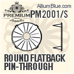 PM2001/S - Round Flatback Pin-Through Setting