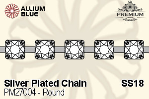PREMIUM Round Cupchain (PM27004) SS18 - Silver Plated Chain