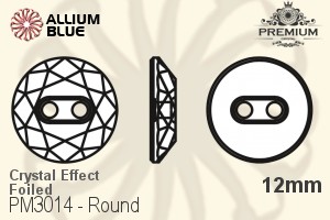 PREMIUM CRYSTAL Round Sew-on Stone 12mm Crystal Aurore Boreale F