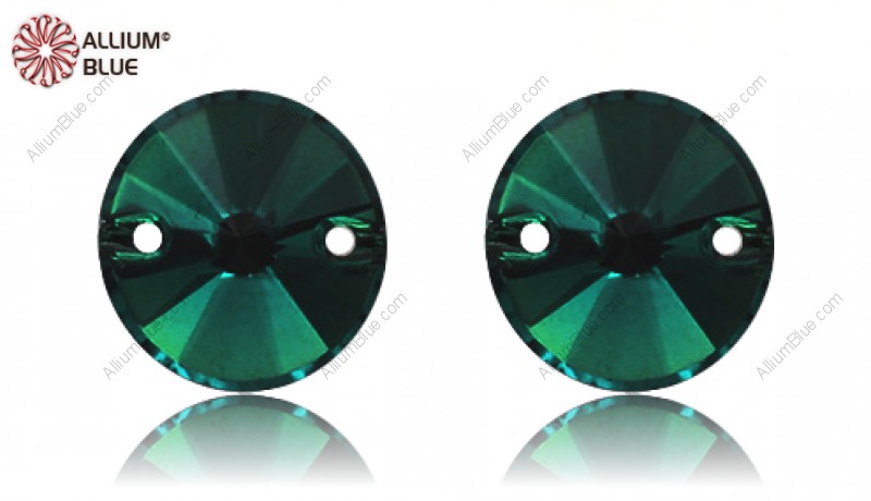 PREMIUM CRYSTAL Rivoli Sew-on Stone 14mm Emerald F