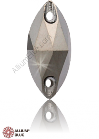 PREMIUM CRYSTAL Navette Sew-on Stone 32x15mm Crystal Metallic Silver F