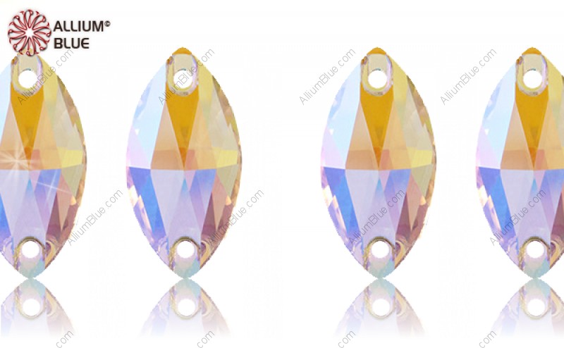 PREMIUM CRYSTAL Navette Sew-on Stone 32x15mm Crystal Paradise Shine F