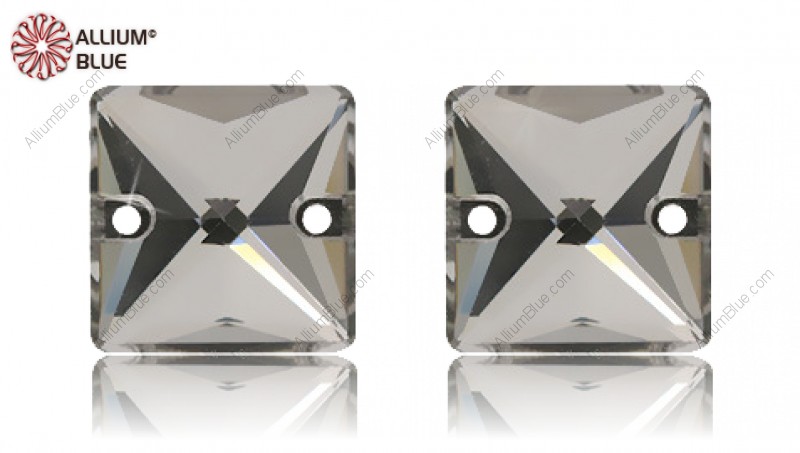 PREMIUM CRYSTAL Square Sew-on Stone 16mm Black Diamond F