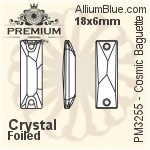 Swarovski Pear-shaped Sew-on Stone (3230) 12x7mm - Crystal Effect With Platinum Foiling