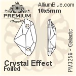 PREMIUM Galactic Sew-on Stone (PM3256) 10x5mm - Crystal Effect With Foiling