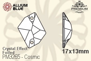 プレミアム Cosmic ソーオンストーン (PM3265) 17x13mm - クリスタル エフェクト 裏面フォイル