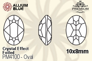 PREMIUM CRYSTAL Oval Fancy Stone 10x8mm Crystal Golden Shadow F
