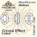 PREMIUM Oval Fancy Stone (PM4100) 14x10mm - Color Mix