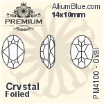 PREMIUM Oval Fancy Stone (PM4100) 14x10mm - Color Mix