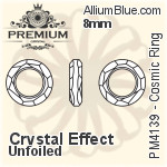 PREMIUM Cosmic Ring Fancy Stone (PM4139) 8mm - Crystal Effect Unfoiled