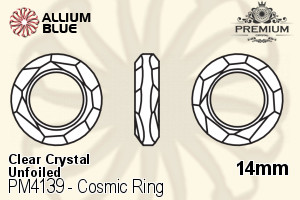 PREMIUM Cosmic Ring Fancy Stone (PM4139) 14mm - Clear Crystal Unfoiled - 关闭视窗 >> 可点击图片