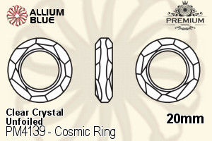 プレミアム Cosmic Ring ファンシーストーン (PM4139) 20mm - クリスタル 裏面にホイル無し