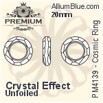 PREMIUM Cosmic Ring Fancy Stone (PM4139) 50mm - Crystal Effect Unfoiled