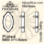 PREMIUM Rivoli (PM1122) 10mm - Clear Crystal With Foiling