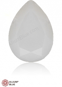PREMIUM CRYSTAL Pear Fancy Stone 10x7mm White Opal F
