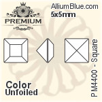 PREMIUM Square Fancy Stone (PM4400) 5x5mm - Crystal Effect With Foiling