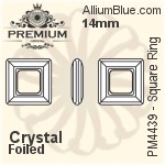 PREMIUM Cosmic Ring Fancy Stone (PM4139) 14mm - Clear Crystal Unfoiled