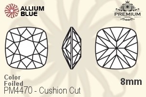 PREMIUM CRYSTAL Cushion Cut Fancy Stone 8mm Rose F
