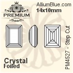 Preciosa MC Octagon MAXIMA Fancy Stone (435 34 222) 8x6mm - Clear Crystal With Dura™ Foiling
