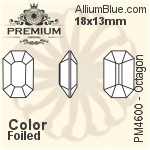 PREMIUM Trilliant Fancy Stone (PM4706) 12mm - Color With Foiling