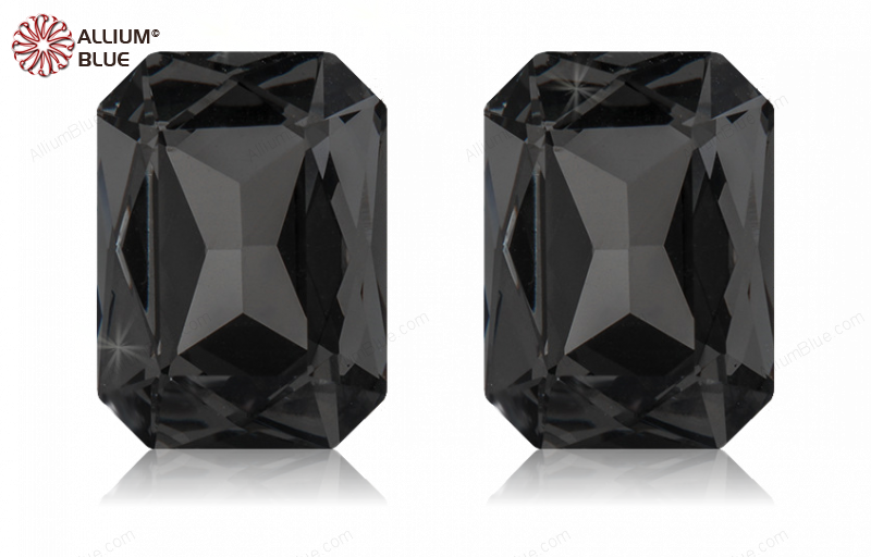 PREMIUM CRYSTAL Octagon Fancy Stone 10x8mm Black Diamond F
